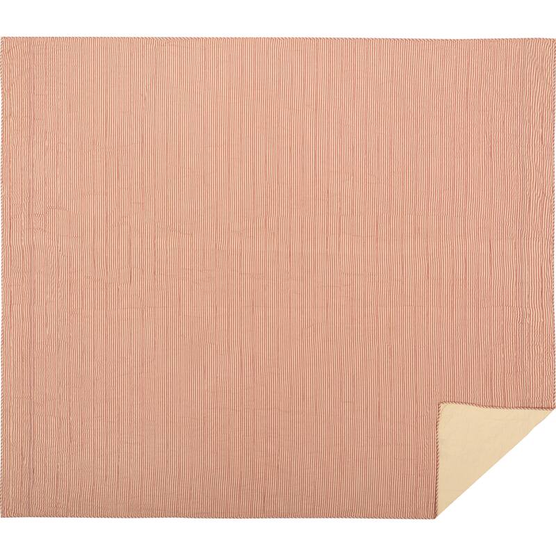 Sawyer Mill Ticking Stripe Quilted Coverlet