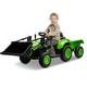 preview thumbnail 22 of 26, Hetoy 3 in 1 Ride on Tractor, 12V Ride on Bulldozer with Detachable Trailer Green