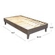 preview thumbnail 43 of 63, Kotter Home Solid Wood Mid-century Modern Platform Bed