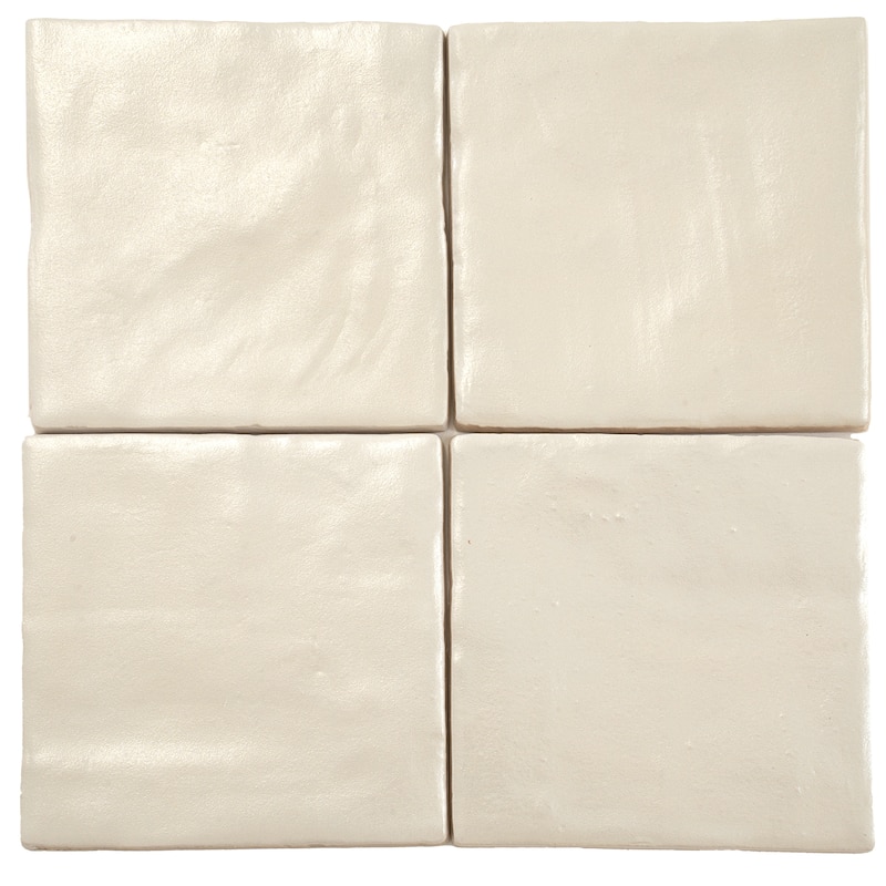 Apollo tile 4" x 4" Duchess Glossy Matte Light Tea Green Ceramic Tile (5.38 sq ft/case) - 50 Pack