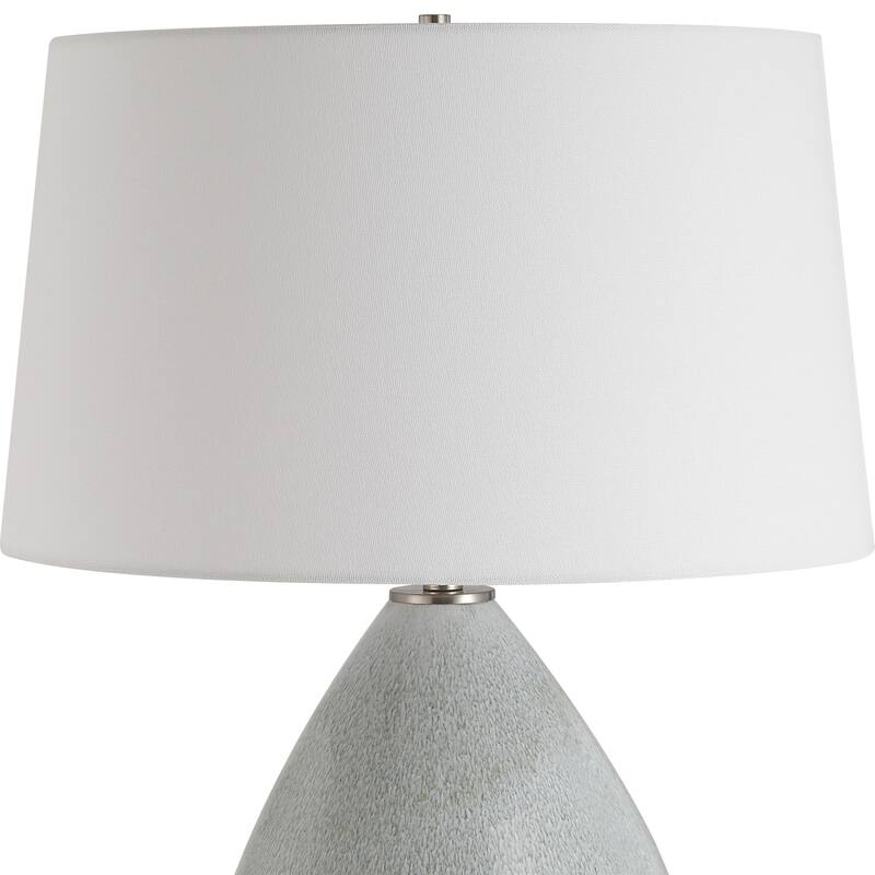 Teardrop Table Lamp with Tapered Shade - 24.25" - Gray