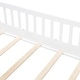 preview thumbnail 24 of 47, Wood Montessori Floor House Bed with Window & Bedside Drawers, Kids Platform Bed with Shelves & a Set of Sockets and USB Port