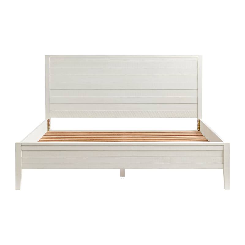 Arden 4-Piece Bedroom Set with King Bed, 2-Drawer Nightstand with Open Shelf, 5-Drawer Chest, 6-Drawer Dresser