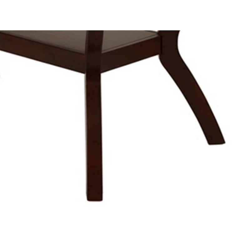Newfangled Rubber Wood Dining Table, Espresso