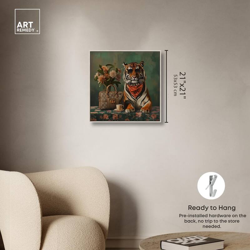 Fanciful Tiger Canvas by Art Remedy