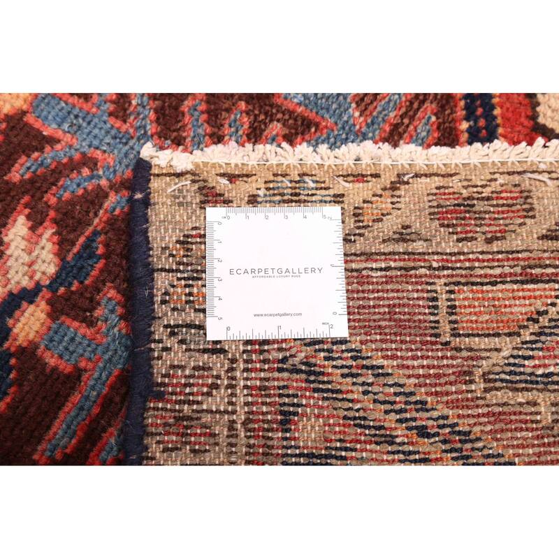 ECARPETGALLERY Hand-knotted Kayseri Vintage Red Wool Rug - 3'5 x 9'5