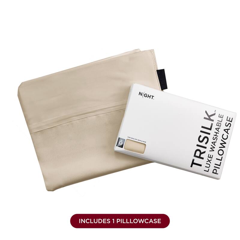 NIGHT Silk Washable Pillowcase - Luxury Mulberry Silk Pillow Covers for Skin and Hair