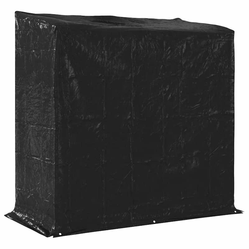 vidaXL vidaxL Firewood Rack with Rain Cover 200x100x200 cm Galvanised Steel - 200 x 100 x 200 cm