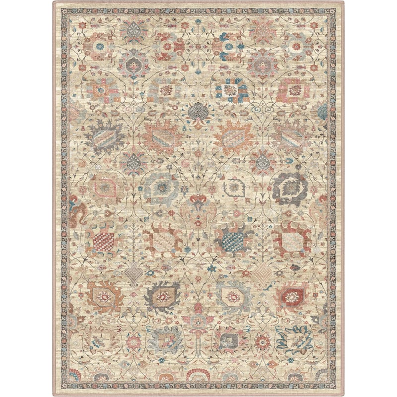 Well Woven Apollo Serapi Vienna Medallon Vintage Flat-Weave Area Rug