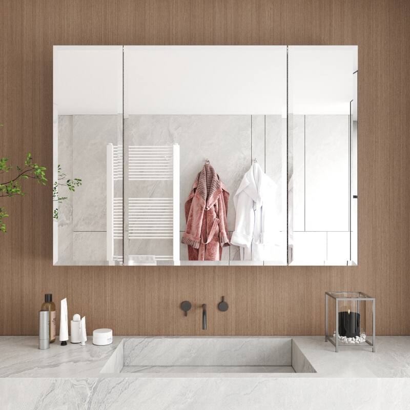 36'' x 26'' Recessed or Surface Mount Medicine Cabinet with Mirror