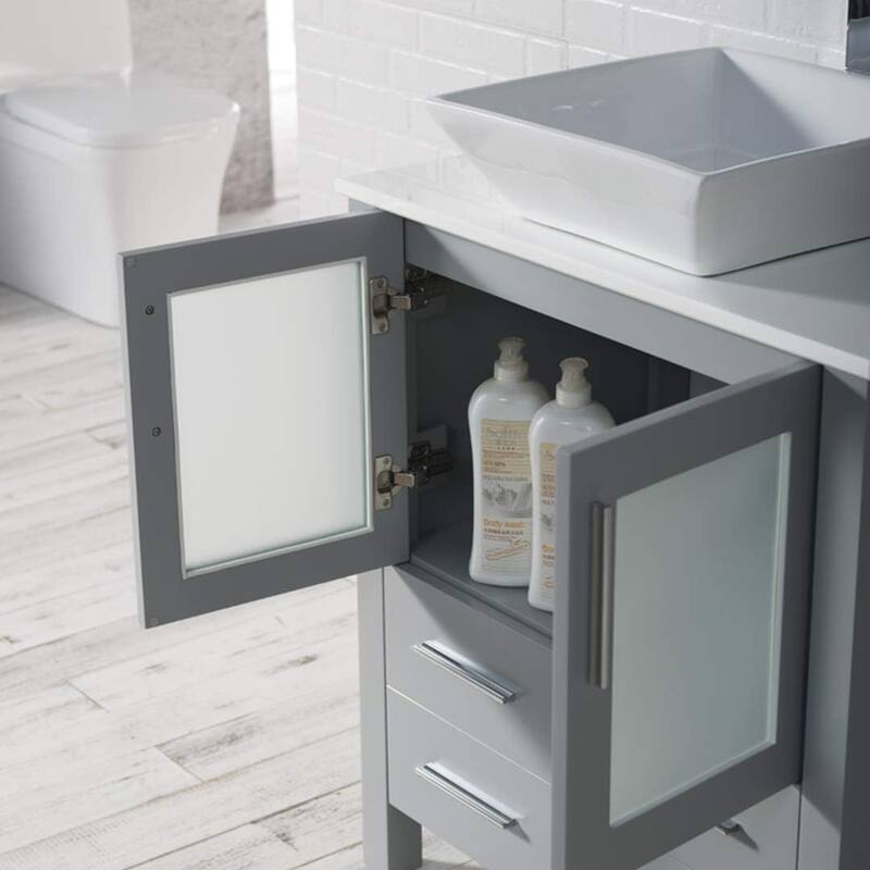 Blossom Sydney 30" Bathroom Vanity with Ceramic Vessel Sink and Mirror