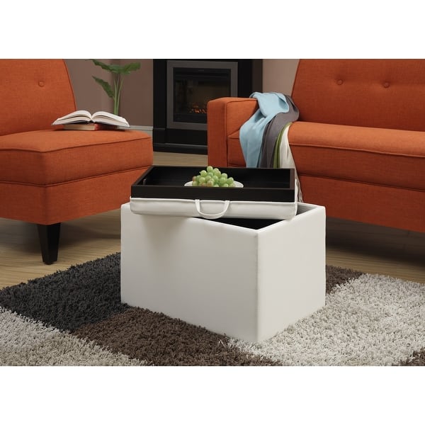 slide 1 of 43, Porch & Den Claiborne Storage Ottoman with Reversible Tray