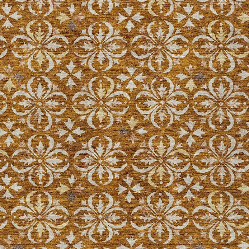 HomeRoots Floral Transitional Rectangle Outdoor Rug