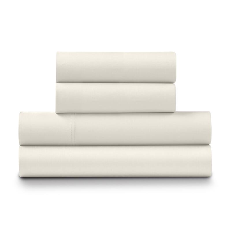 Ella Jayne Viscose from Bamboo Deep-Pocket 4-piece Sheet Set - Ivory - Queen