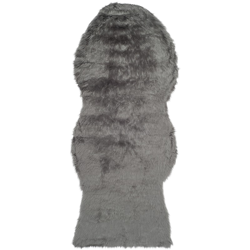 SAFAVIEH, Faux Sheep Idith Shona 2.4-inch Thick Rug