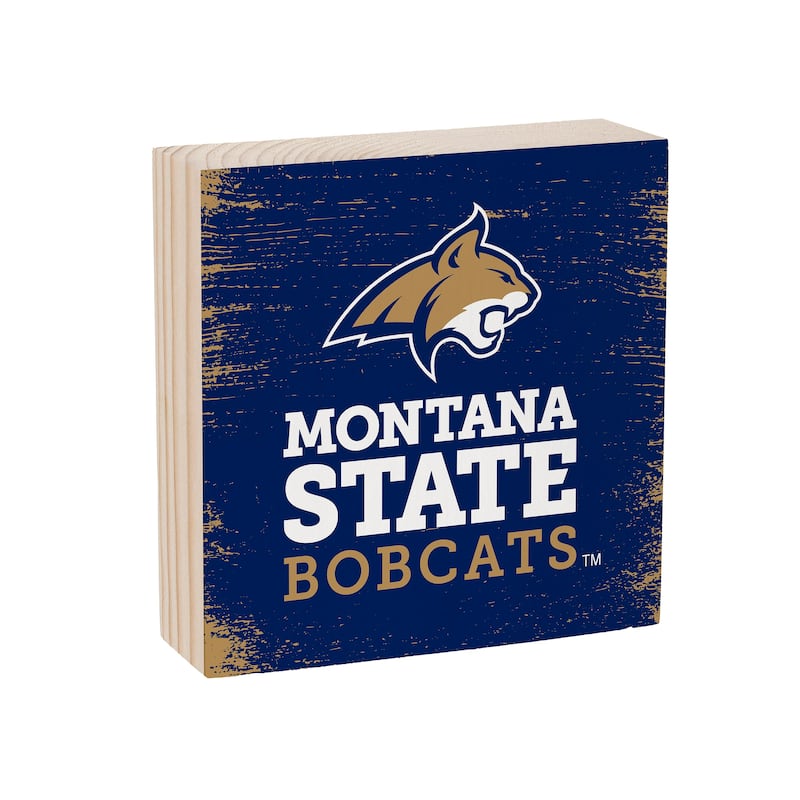 Montana State University Wooden Tabletop Mantel Shelf Sign