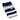 Sweet Jojo Designs Navy Blue and Gray Stripe Changing Pad Cover