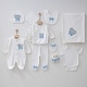 preview thumbnail 1 of 7, 10-Piece Newborn Prince Ensemble Set - Royal Family Newborn Outfits White and Baby Blue
