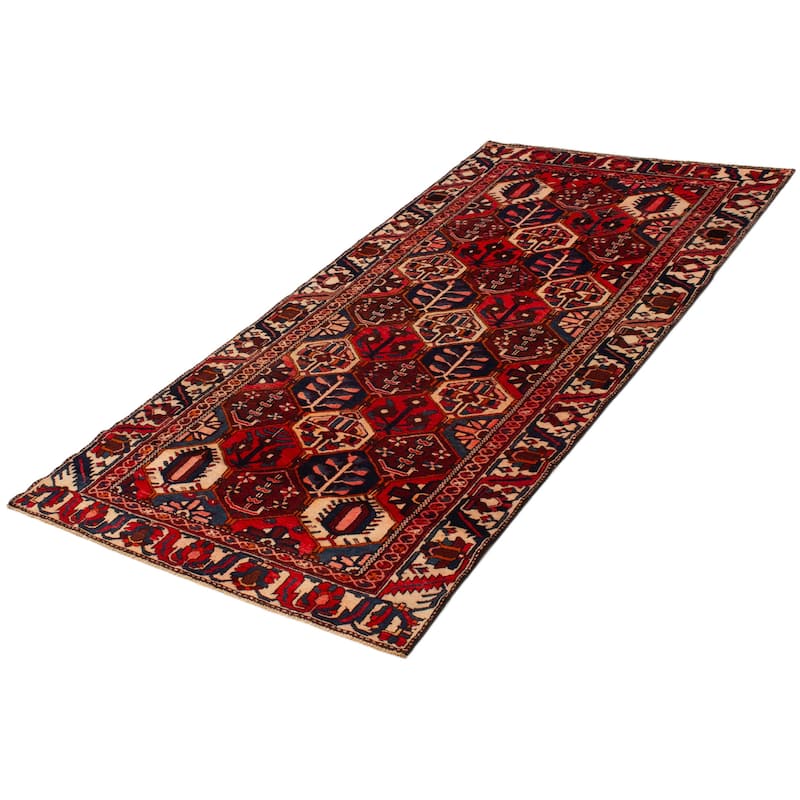 ECARPETGALLERY Hand-knotted Kayseri Vintage Red Wool Rug - 4'7 x 9'4