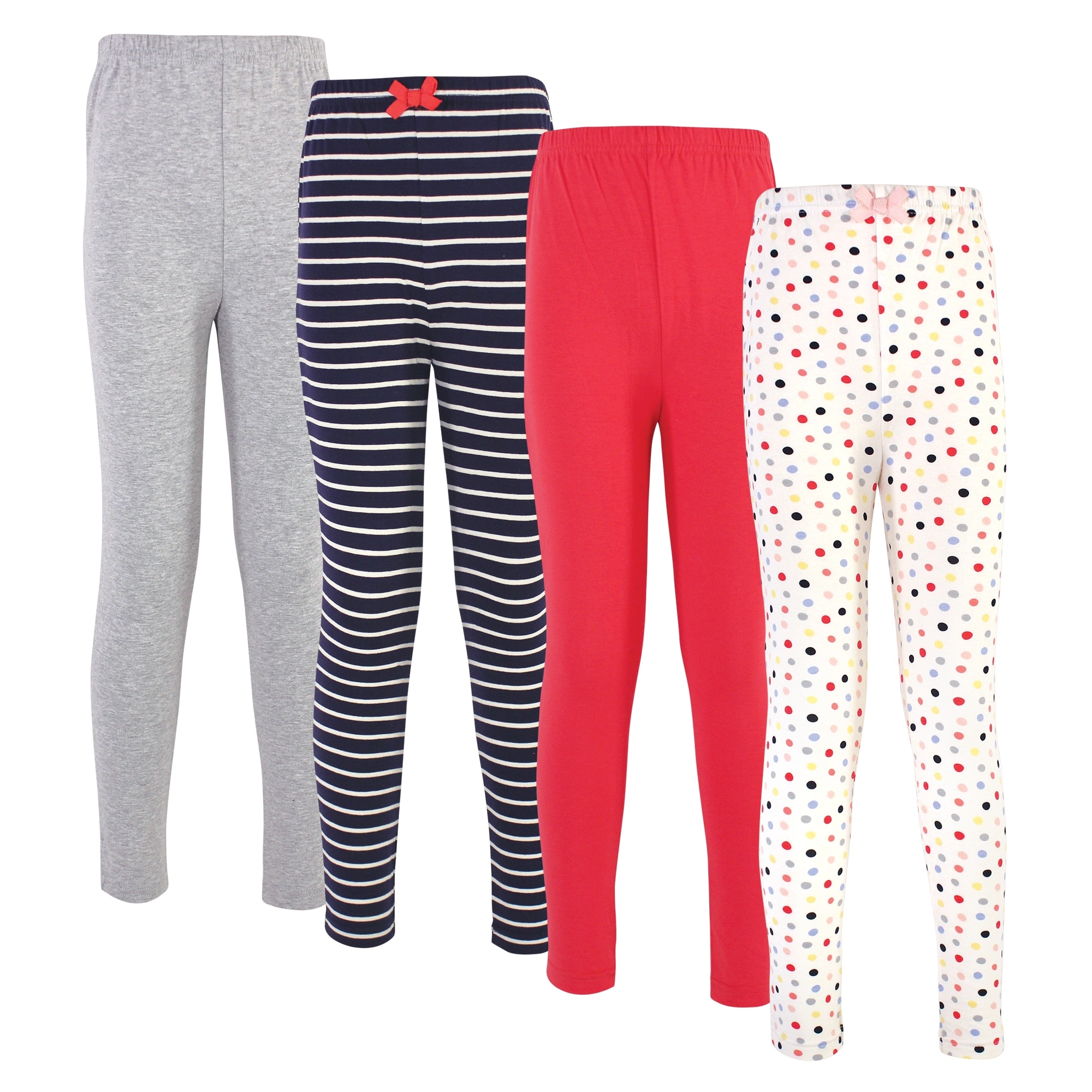 Touched by Nature Baby Organic Cotton Leggings 4pk, Colorful Dot