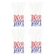 preview thumbnail 2 of 4, 4Pcs 16.9" 5.5mm PP Basketball Hoop Net Replacement Outdoor, White Red Blue