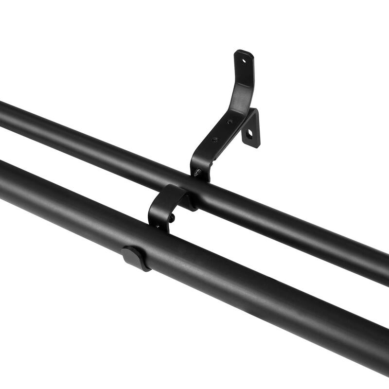 Double Curtain Rod Brackets 1" & 3/4" | 3-Pack