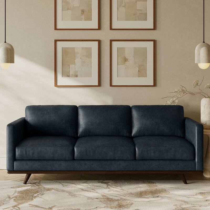 Poly & Bark Nolita 85" Sofa - Full Grain Genuine Italian Leather