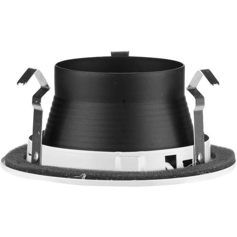 4 in. Black Recessed Step Baffle Trim for 4 in. Housing - Medium
