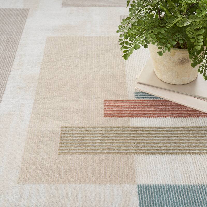 Nourison Thalia Modern Geometric Area Rug