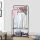 preview thumbnail 4 of 14, Rolling Garment Rack Clothes Metal Stand Shelf