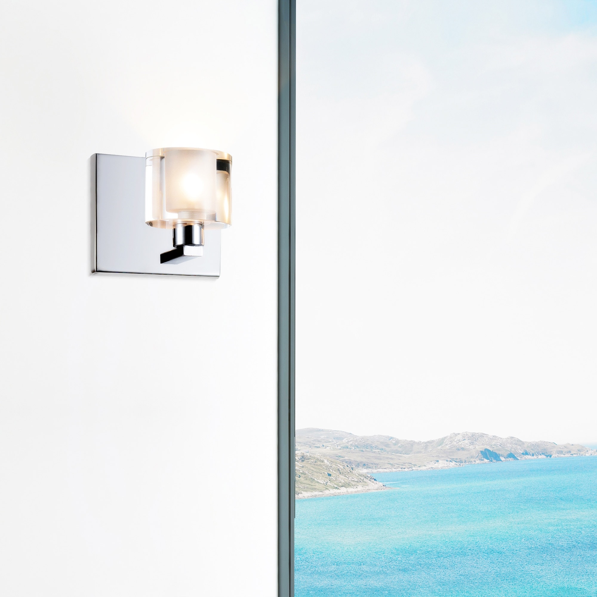 CWI Lighting Tina 1 Light Chrome Wall Sconce