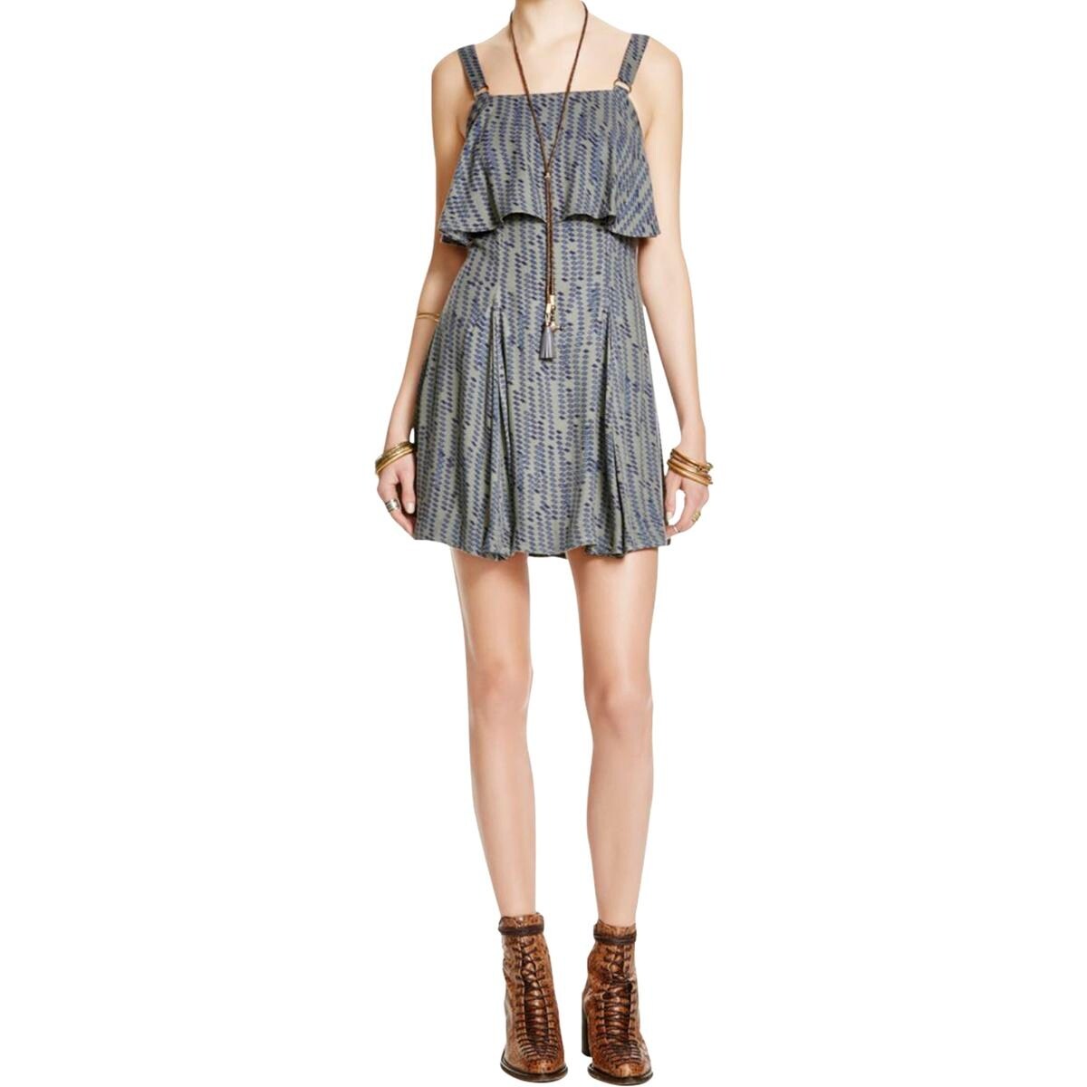 Shop Free People Womens Paper Flowers Casual Dress Printed Popover