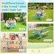 preview thumbnail 11 of 10, Children Outdoor Wooden Table with Bench Seats for Indoor and Outdoor Use - 35" x 14" x 20" (L x W x H)