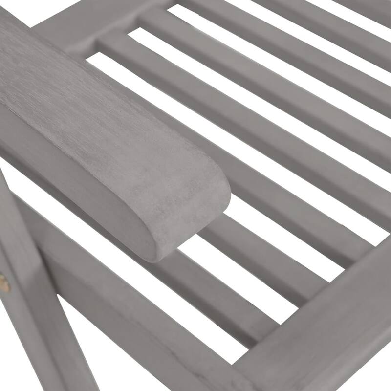 vidaXL Outdoor Recliner Chairs Patio Chair with Cushions Solid Wood Acacia