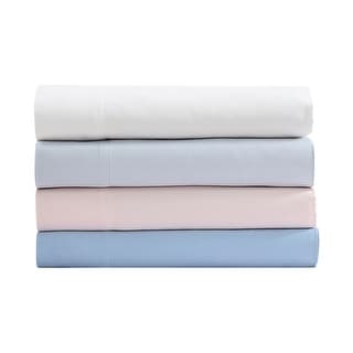 Laura Ashley T800 Cotton Sateen Solid Sheet Set - On Sale - Bed Bath ...