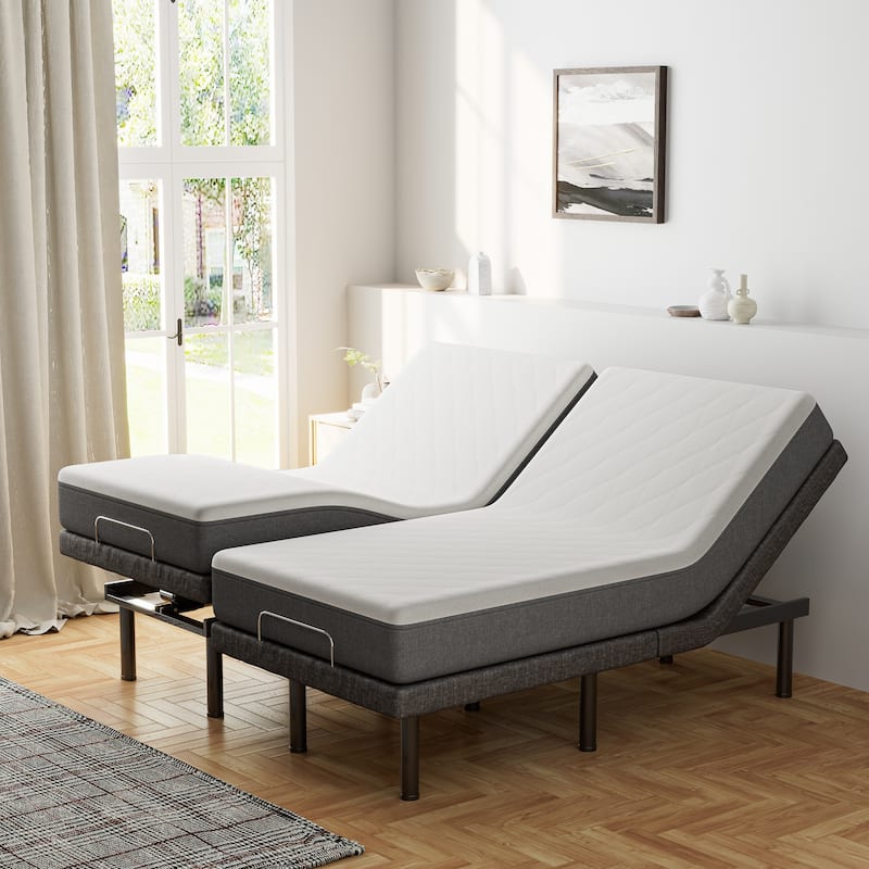Queen Size Zero Gravity Adjustable Bed Frame with Wireless Remote