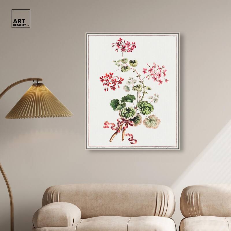 Carlet Variegated Geranium 1801 Canvas by Art Remedy