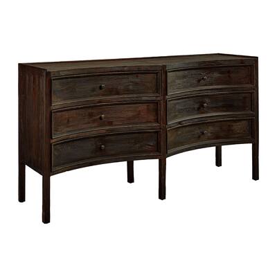 Palmdale Double Crescent Chest in Rubbed Charcoal Finish