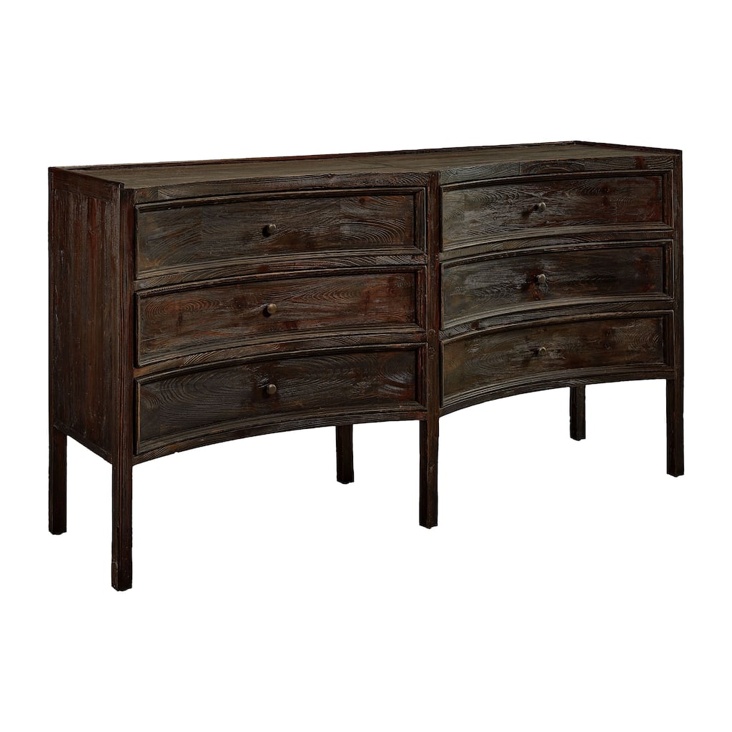 Palmdale Double Crescent Chest in Rubbed Charcoal Finish