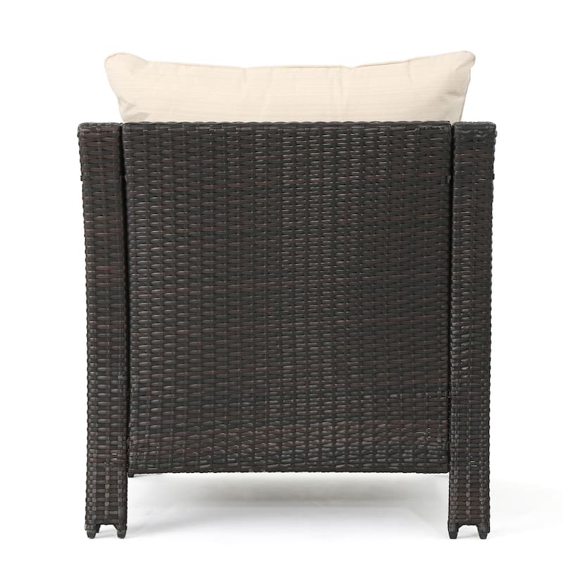 Christopher Knight Home Outdoor Antibes 5-piece Wicker Chat Set with Cushions