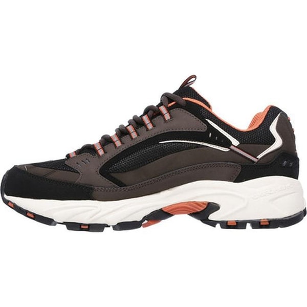 mens brown skechers trainers