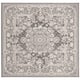 SAFAVIEH Reflection Nedelja Charming Oriental Rug - 6'7" x 6'7" Square - Dark Grey/Cream