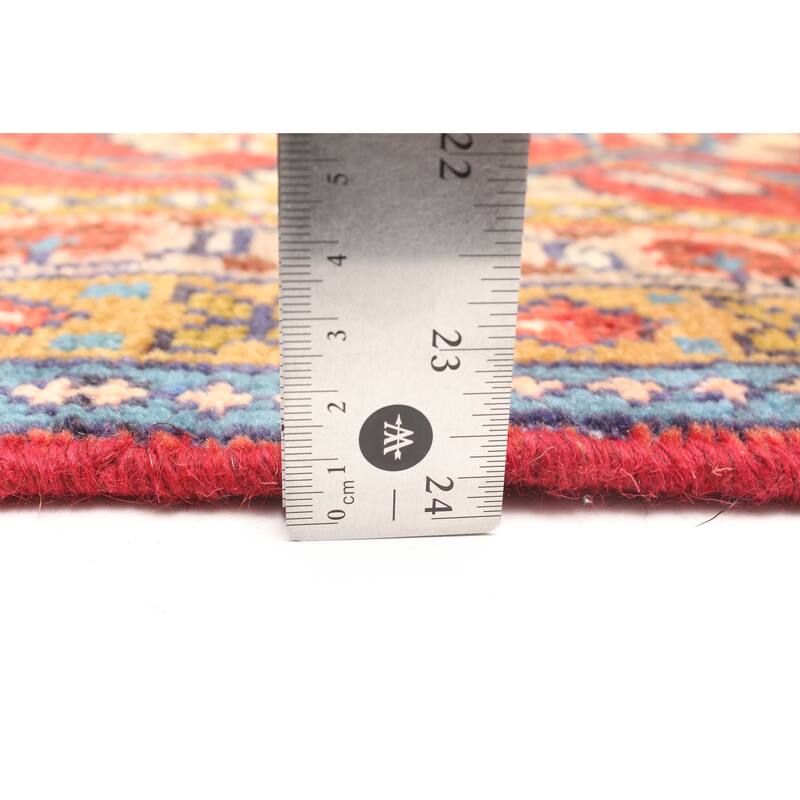 ECARPETGALLERY Hand-knotted Andelz Red Wool Rug - 3'8 x 6'8