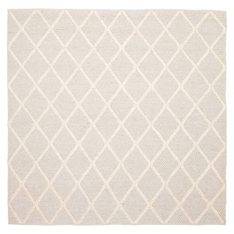 ECARPETGALLERY Braid weave Sienna Grey Wool Rug - 5'11 x 6'1 - Grey - 5'11 x 6'1