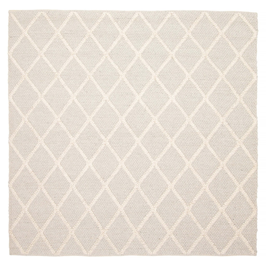 ECARPETGALLERY Braid weave Sienna Grey Wool Rug - 5'11 x 6'1