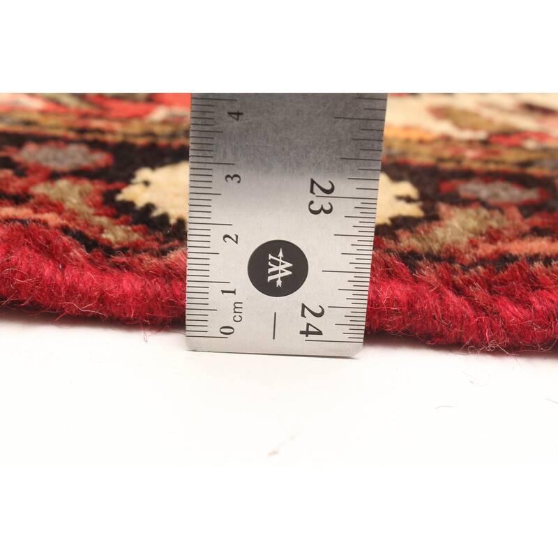 ECARPETGALLERY Hand-knotted Andelz Red Wool Rug - 3'7 x 9'9