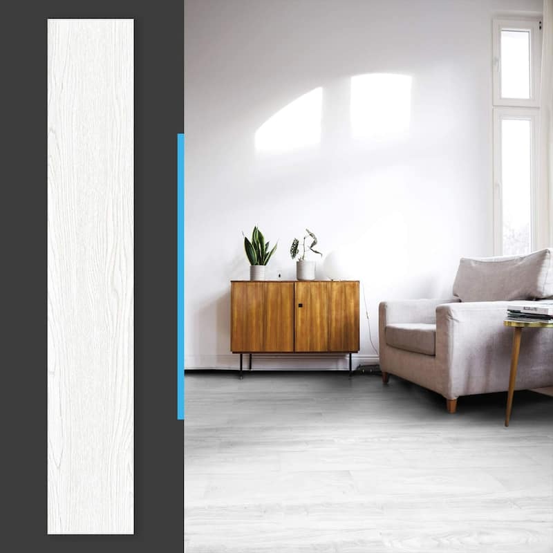 Art3d Peel and Stick Floor Tile,Self Adhesive Vinyl Floor Tile,36" × 6"