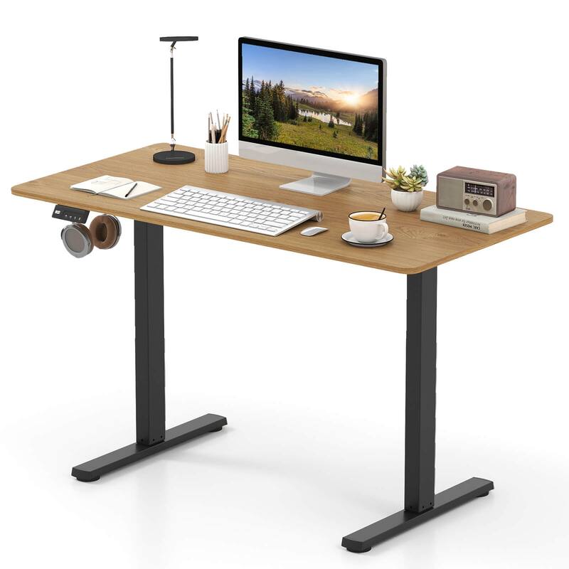 Costway 48” x 24” Electric Standing Desk with LED Display 2 Memory