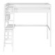 preview thumbnail 23 of 35, Walker Edison Solid Wood Twin Loft Bed with Desk