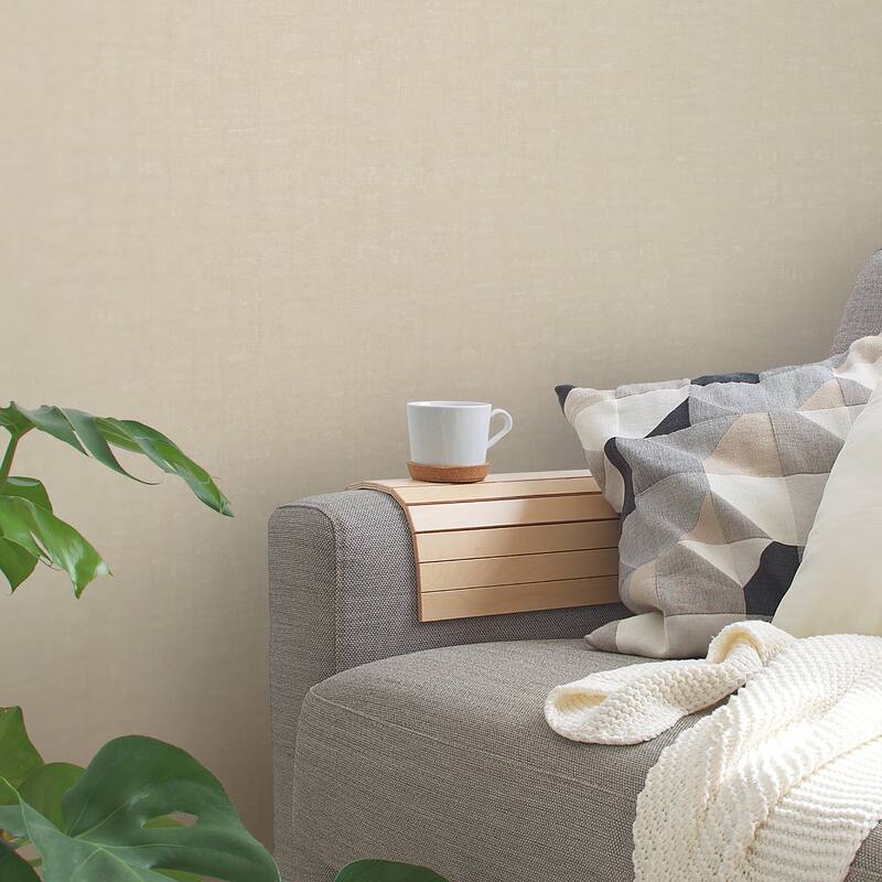 Galerie Wallcoverings Fusion Collection Linen Effect Textured Non-woven Matte Wallpaper Roll